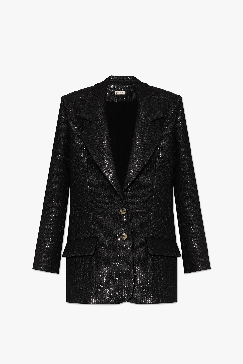 ジャケット THE MANNEI FW22 BLAZER ELJAS (ELJAS_B_BLACK) Black 'Eljas' sequinned blazer The Mannei - M Activate Tour